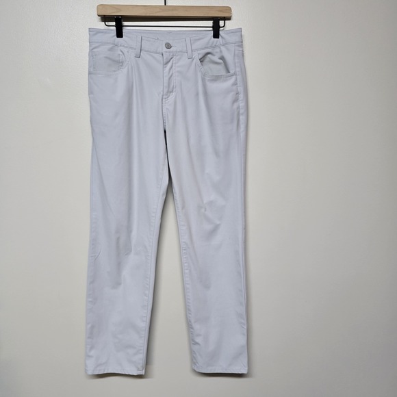 G/Fore Men's Golf Pants Size‎ 32x30 Light Gray Stretch Performance Trousers - Picture 1 of 13